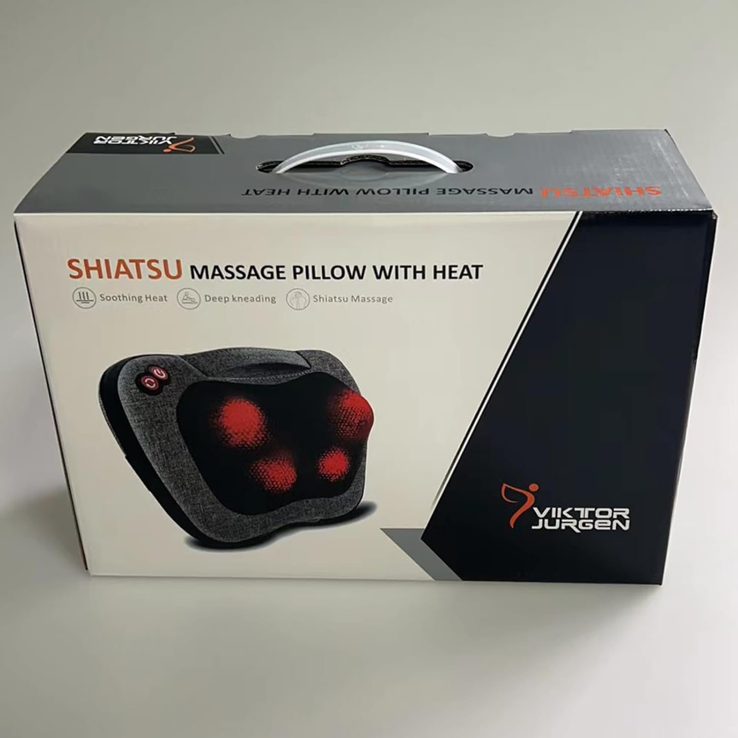 VIKTOR JURGEN Shiatsu Back Massager with Heat, Deep Tissue for Pain Relief | Electric 3D Kneading Massage Pillow for Neck, Shoulder, Back, Christmas for Men Women Dad Wife Mom Gifts (NOT Cordless) - Image 10