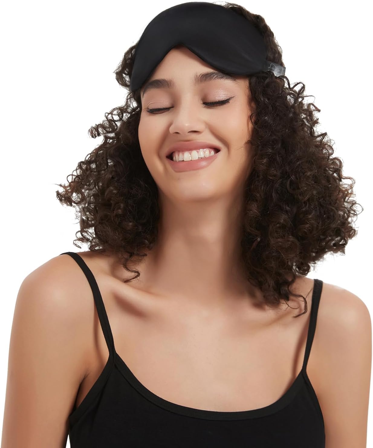 Alaska Bear Sleep Mask Silk Eye Cover with Shaped Pad, Machine Washable | Pressure-free Sleeping, Foam Insert, Upgrade Contour Over Conventional Flat Satin Eye Masks - Image 6