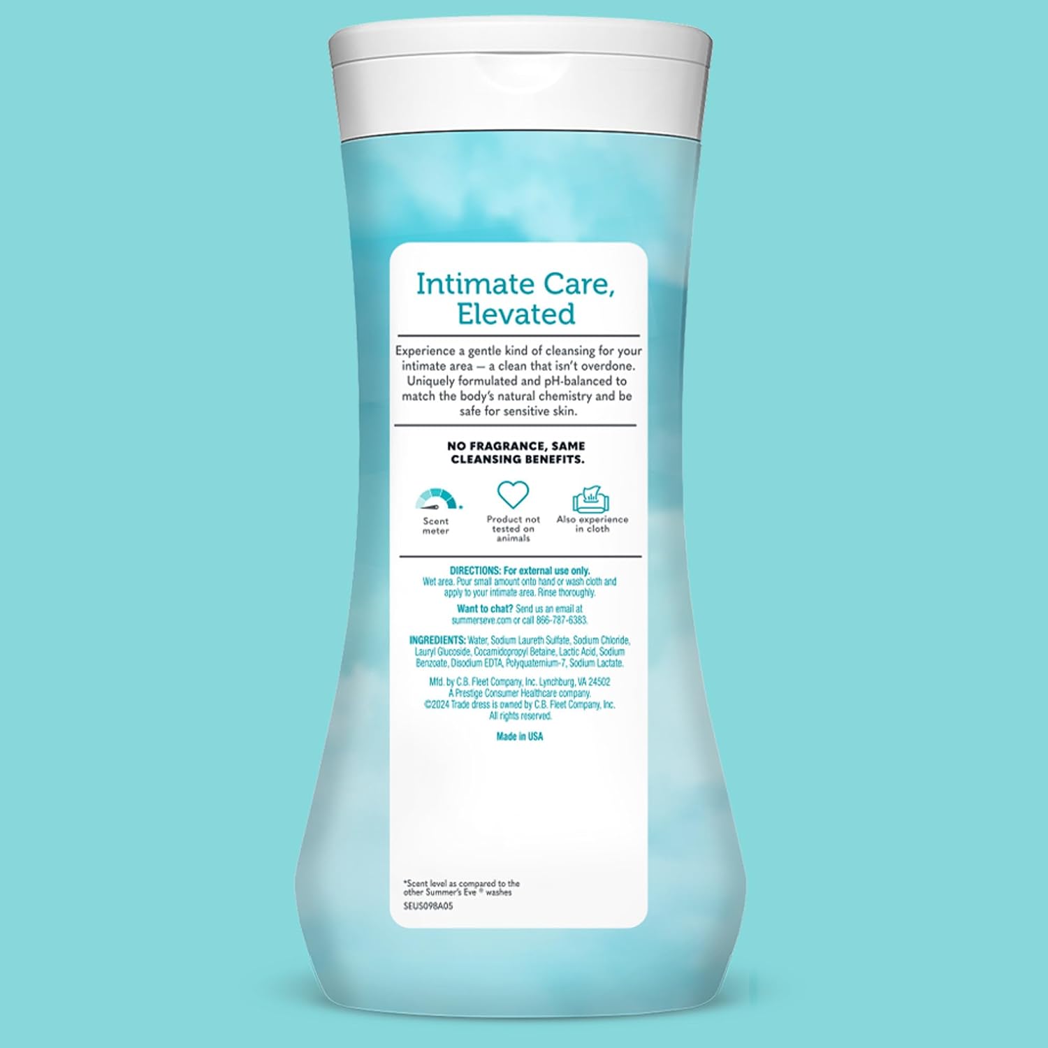 Summer's Eve All-Over Daily Feminine Wash, Fragrance Free, 15 Fl Oz - Image 7