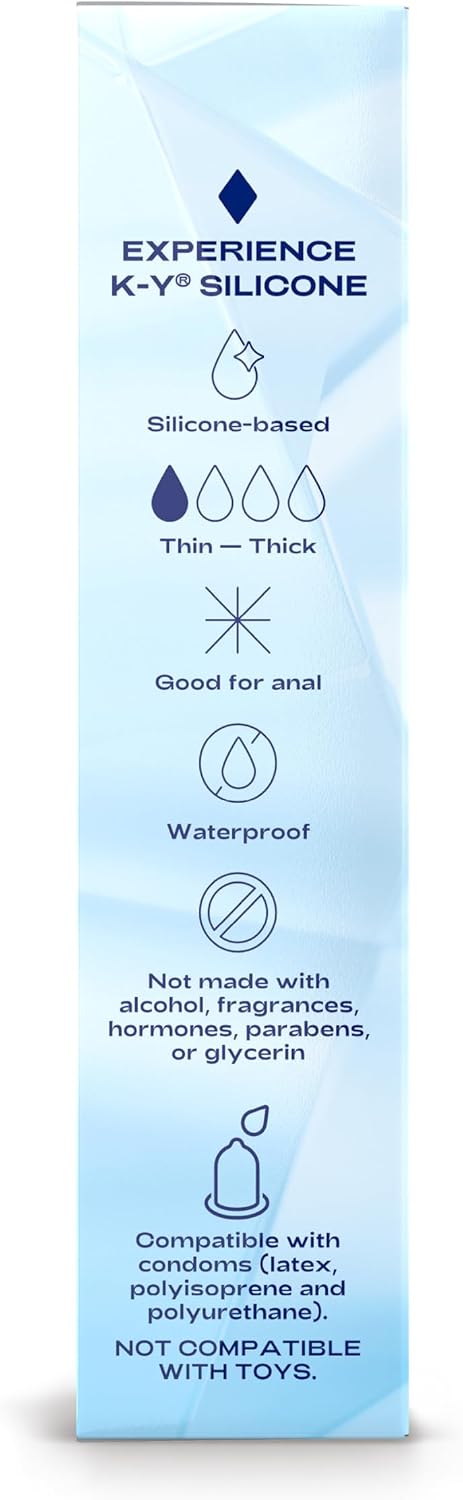 K-Y Silicone Lube, Premium Personal Lubricant, Silicone-Based Formula, Safe to Use with Condoms, for Men, Women and Couples, 4.5 Fl Oz - Image 10