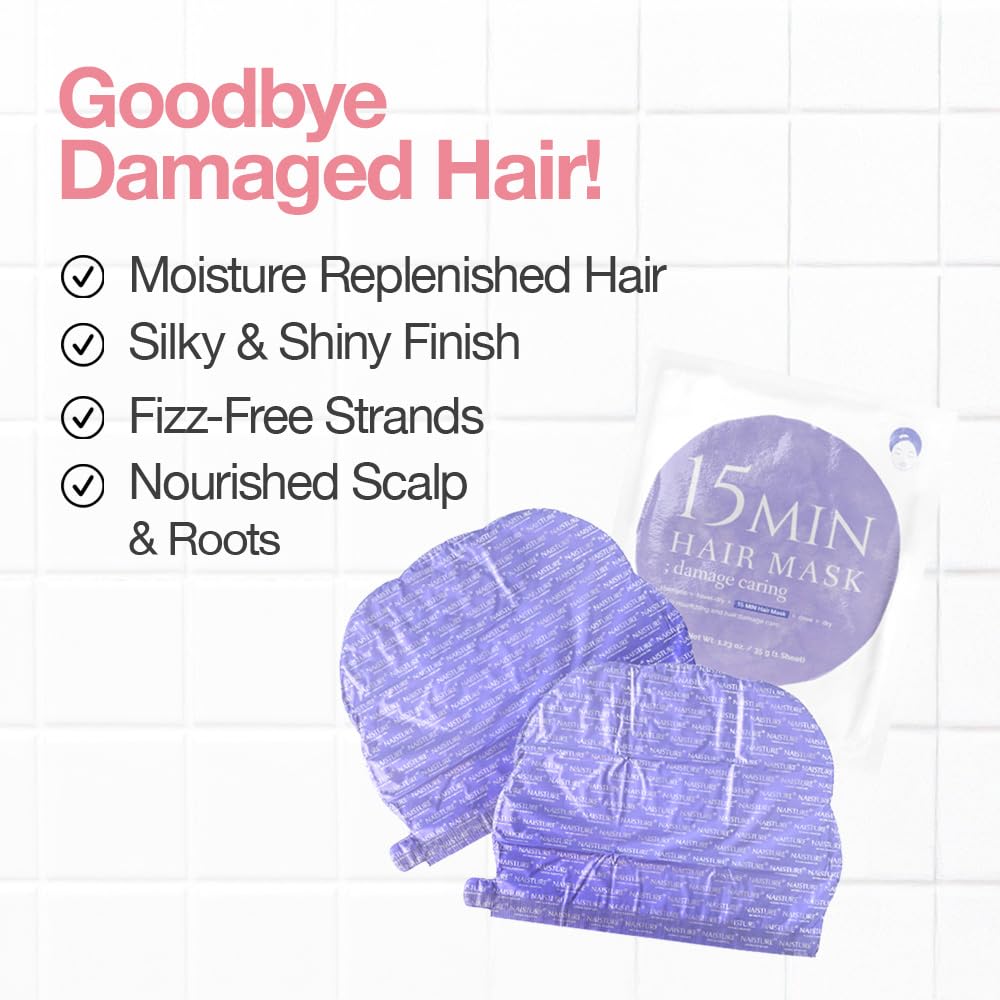 15 Min Pamper Me Kit Korean Spa Skincare Gift Set for Women-Head to Toe with Hair, Face, Eye, Hand, & Foot Masks (7 pcs) - Image 7