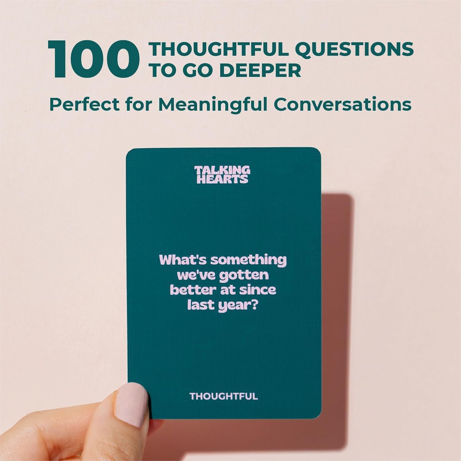 Talking Hearts Conversation Cards - Couple Card Game for Date Nights & Travel Adventures | Great Gift for Couples - 200 Questions & 2 Wild Cards - Image 3