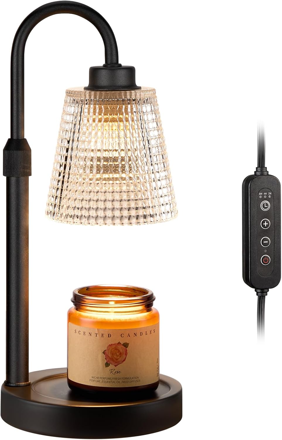Innqoo Candle Warmer Lamp with Timer, Dimmable Candle Warmer for Jar Candles, Height Adjustable Wax Melts Warmer, Birthday Gifts for Women Mom, House Warming Gifts New Home Decor | Dimmable Candle Warmer for Jar Candles, Height Adjustable Wax Melts Warmer, Room Decor House Warming Gifts New - Image 8