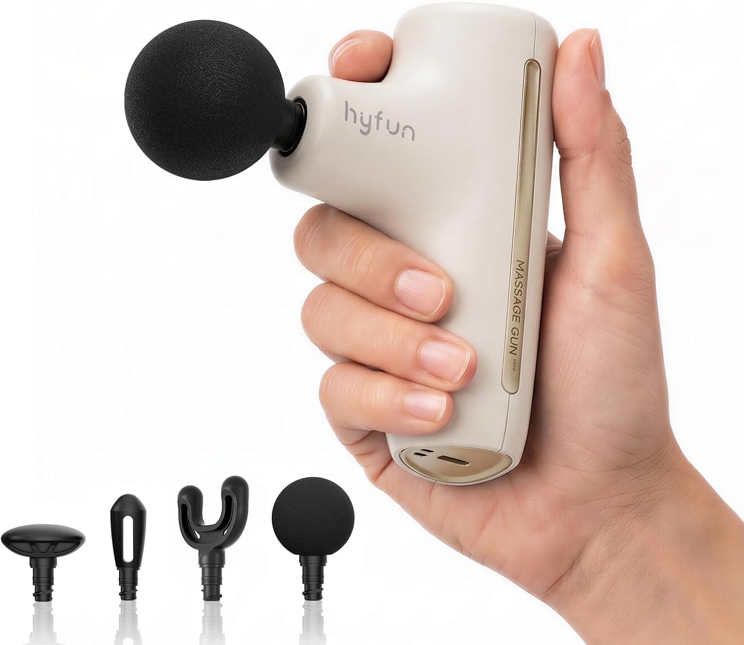 Super Mini Massage Gun, Travel Handheld Massager for Muscle Recovery | Ultra-Compact Design, Deep Tissue Percussion Massager, Men & Women Soreness Relief, Home, Gym, Office, FSA Eligible HSA