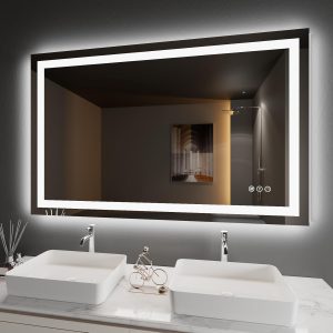 LED Bathroom Mirror 48″X36...