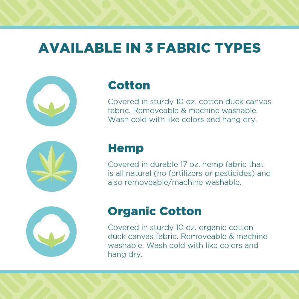 Meditation Cushion Mat Set HEMP - Round Zafu Floor Pillow Organic Buckwheat Pillow + Cotton Filled Zabuton Prayer Pad - Meditation Pillow Yoga Knee Pad - Made in USA - 14" Round, NATURAL Hemp - Image 6