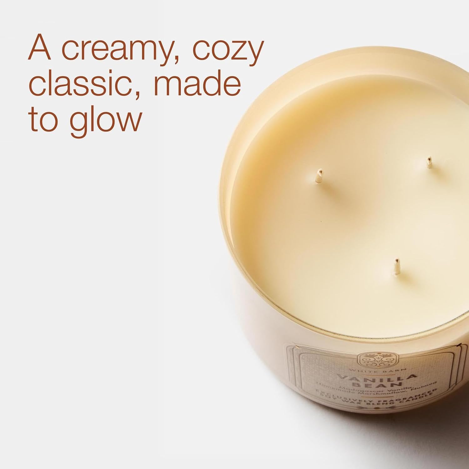 Bath & Body Works Vanilla Bean 3-Wick Candle - Scented Candle for At-Home Use - Long-Lasting, Room-Filling Fragrance - High Fragrance Oil Concentration - Soy Wax Blend - Image 2