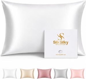 100% Organic Mulberry Silk Pillow C...