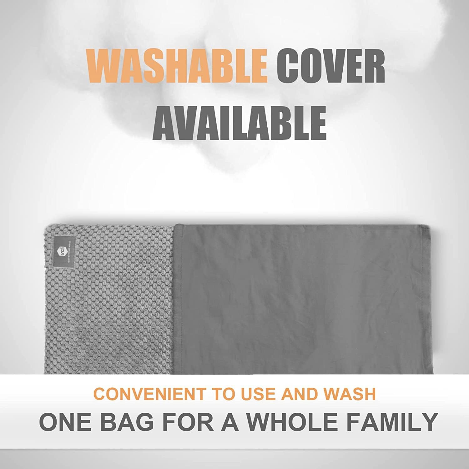 Wide Microwave Heating Pad with Washable Cover 9.5 x 16in Microwavable | Hot Pad for Neck Shoulder, Cramps, Back Cordless Warm Compress Weighted Moist Heat Pack for Relaxation, Unscented - Image 5