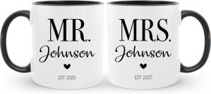 Personalized Mr & Mrs Coffee M...