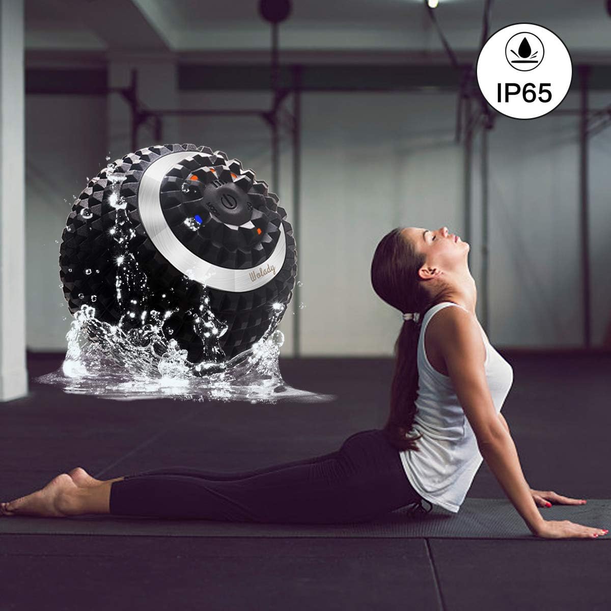 Vibrating Massage Ball 4-Speed High-Intensity Fitness Yoga Massage Roller, Relieving Muscle Tension Pain & Pressure Massaging Balls (Black) - Image 6