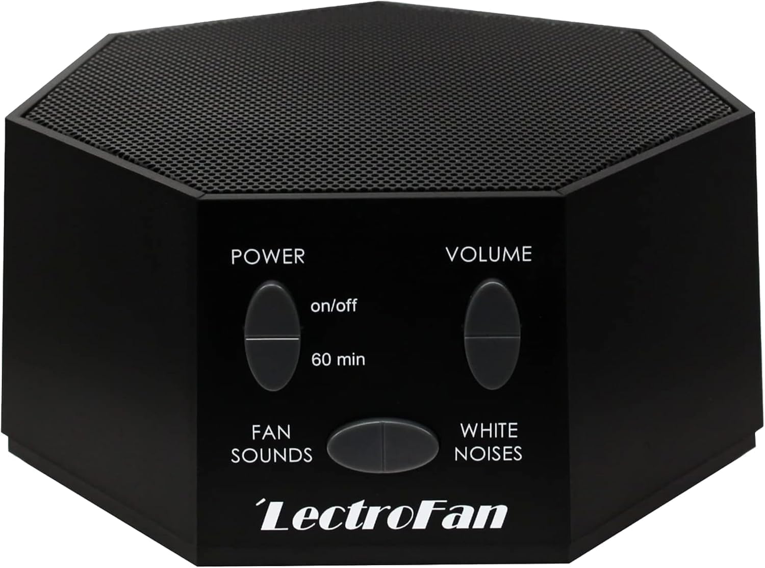 Adaptive Sound Technologies LectroFan Classic, Global Power, Black | Global Power Edition Soothing Sound Machine for Sleep with a Built-in Sleep Timer, Compact Design, Relaxation Support