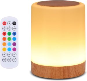 OORUN Touch Bedside Table Lamp,13 R...