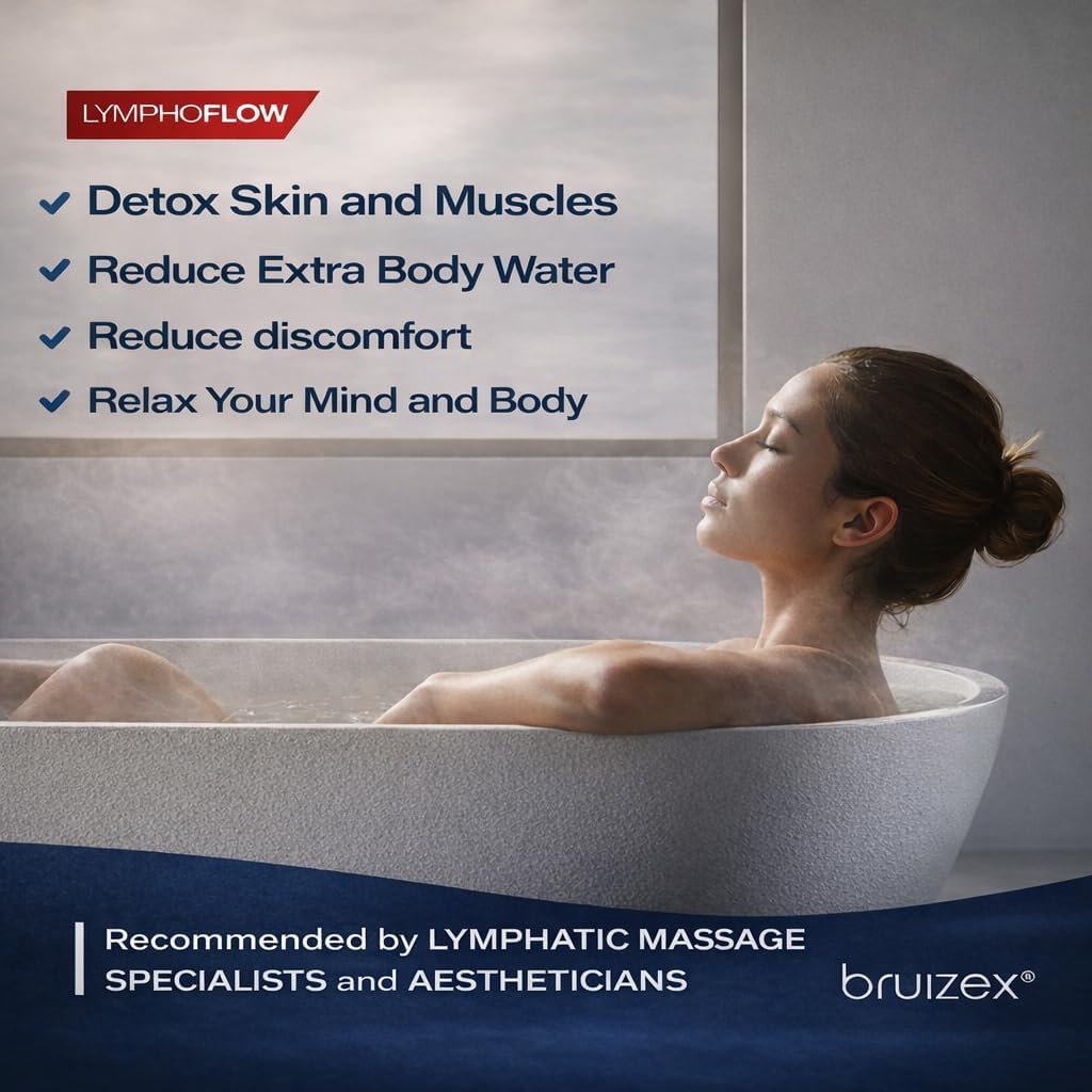 Bruizex Arnica Montana Bath Salts, Epsom Salt Bath Soak with Magnesium, 1lb | Infused with six essential oils; for lymphatic drainage, body detox, foot soaks and post-surgery swelling - Image 3