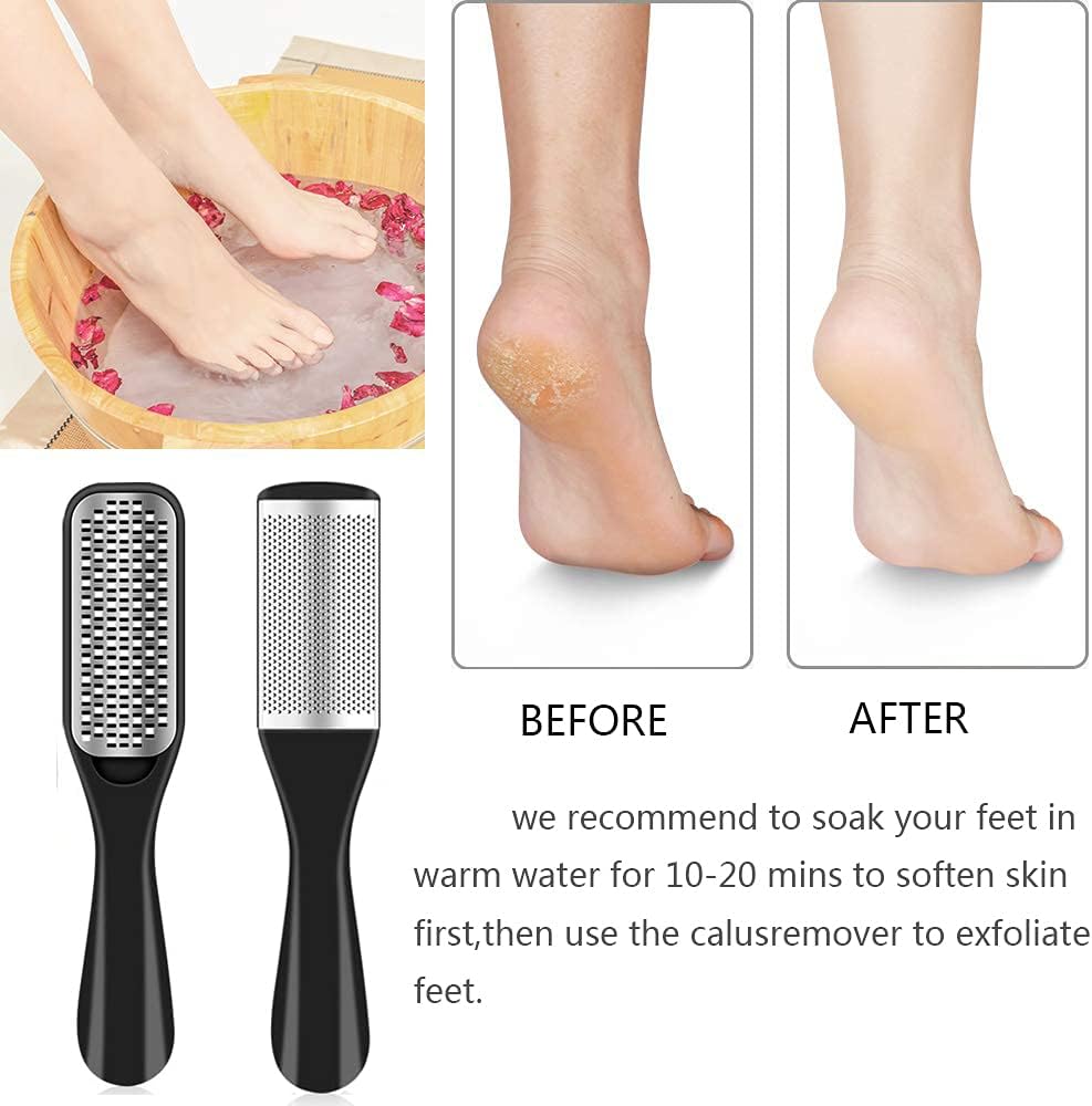 36 in 1 Professional Pedicure Kit, Foot File, Foot Rasp and Callus Remover | Stainless Steel Pedicure Tools for Feet with Foot Scrubber, Nail Clippers and Storage Case for Home or Salon Foot Care - Image 4