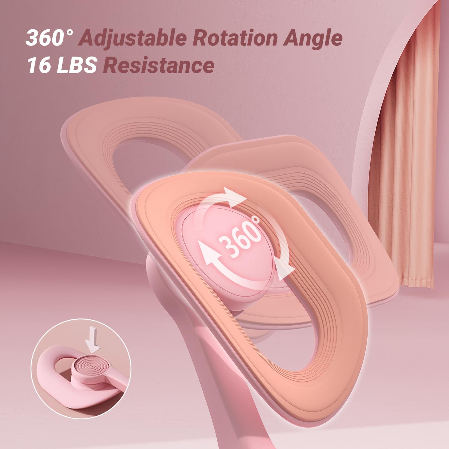 MERACH Pelvic Floor Exercise Devices, Thigh Trainer, Inner Thigh Exerciser | Easy Shaping, Quickly Activates Floor Muscles, 360° Rotation and High-Quality Materials, Suitable for Everyone - Image 4