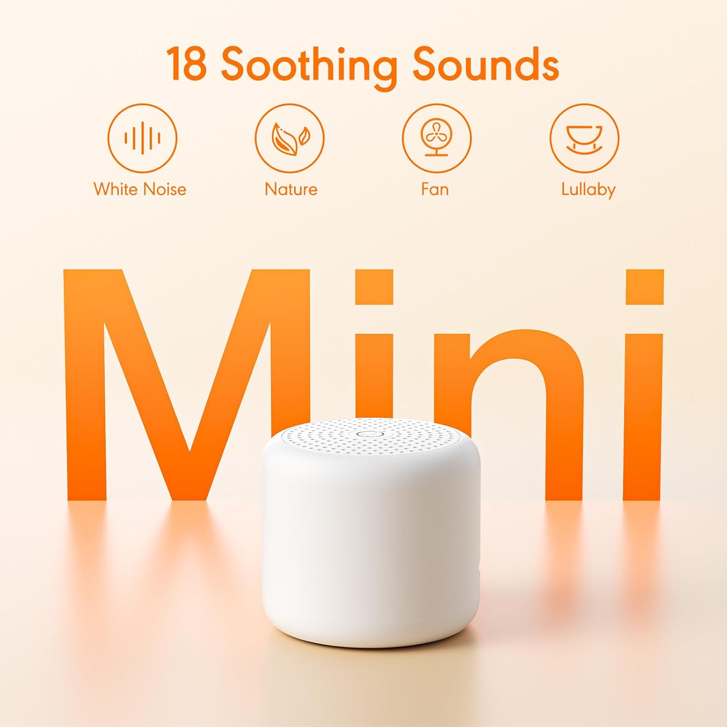 White Noise Sound Machine, Portable White Noise Machine for Sleeping with 18 Soothing Sounds, Timer & Memory Function, for Baby Adults, Travel, Office, Hotel Privacy (Mini) - Image 2
