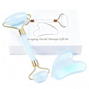 Jade roller and gua sha, facial rol...