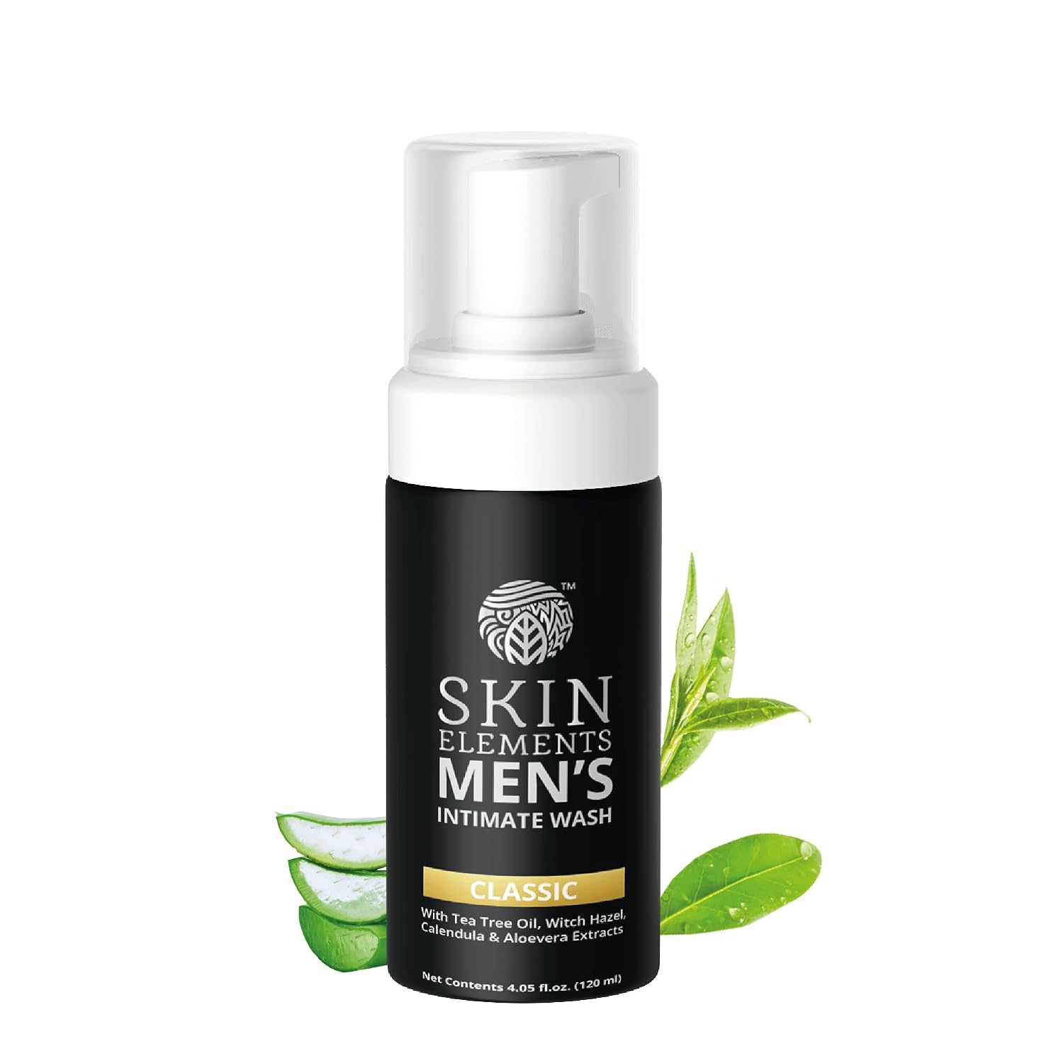 Skin Elements Men’s Intimate Wash | Tea Tree Oil & Aloe Vera | 4.05 Fl Oz