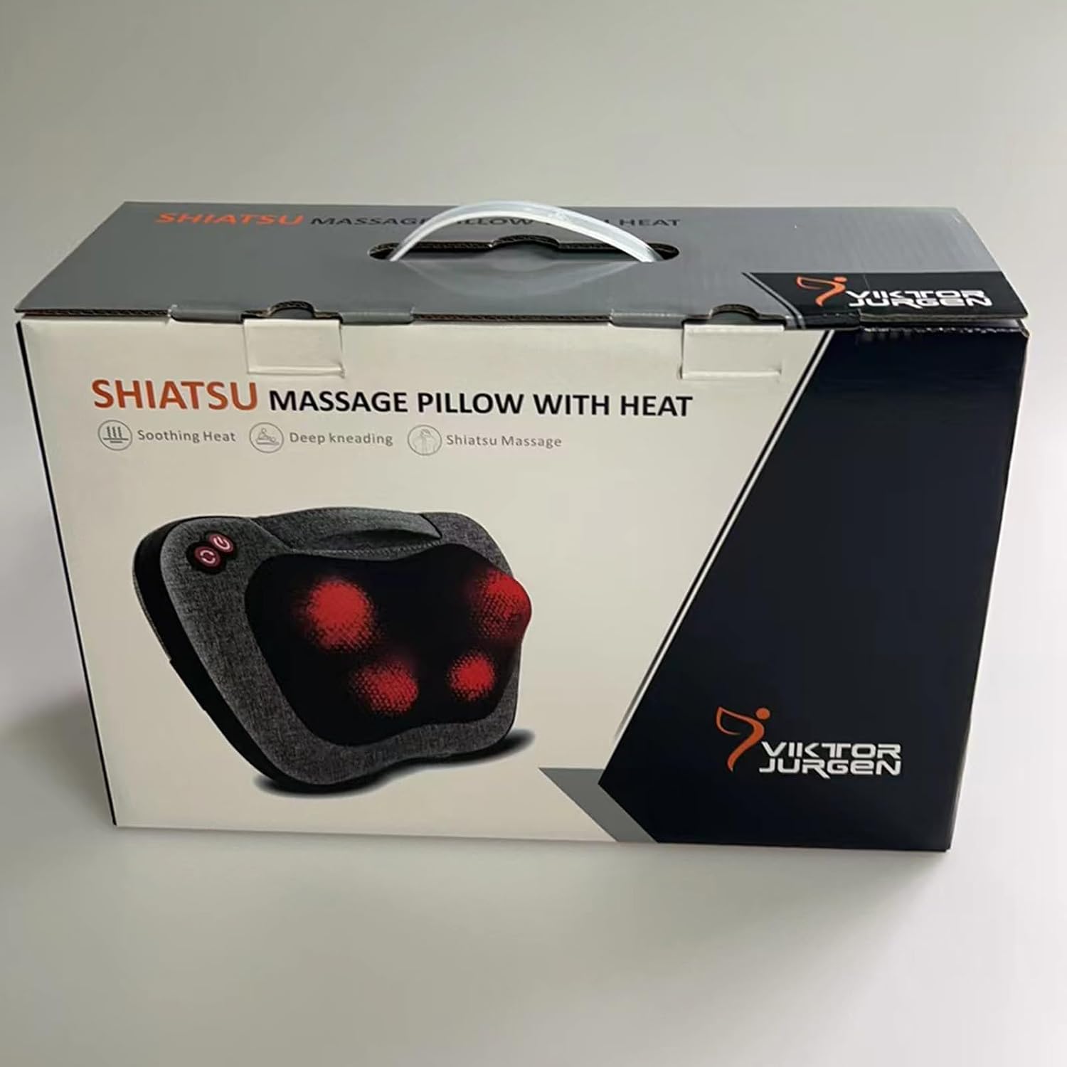 VIKTOR JURGEN Shiatsu Back Massager with Heat, Deep Tissue for Pain Relief | Electric 3D Kneading Massage Pillow for Neck, Shoulder, Back, Christmas for Men Women Dad Wife Mom Gifts (NOT Cordless) - Image 11