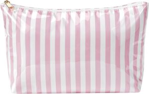 Large PVC Waterproof Striped Makeup...