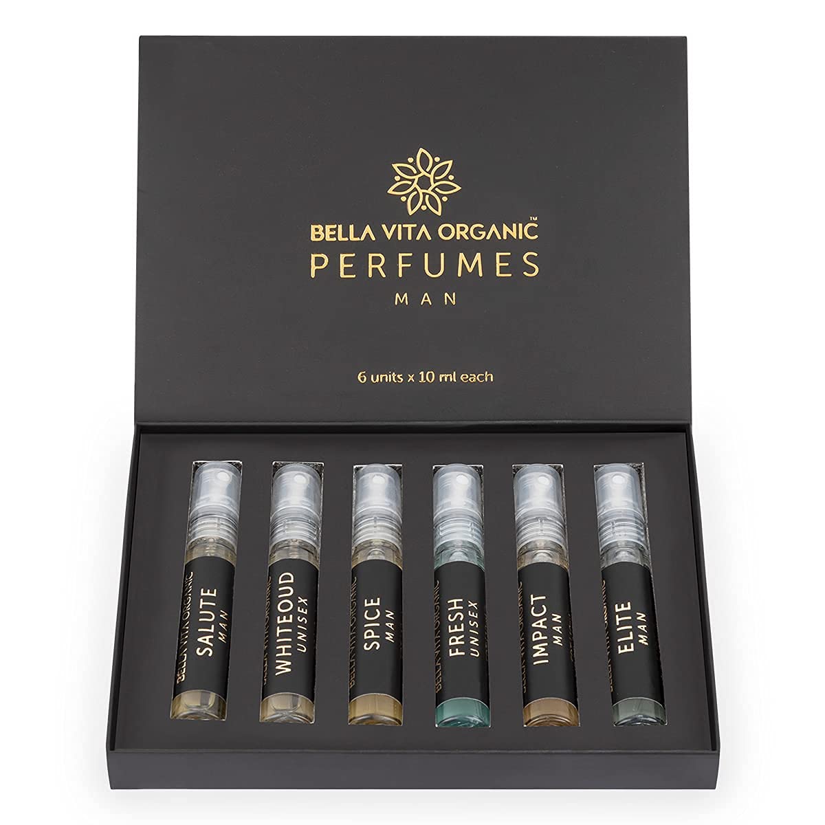 BellaVita Luxury Him and Her Perfume | Valentine's Day Gift Bundle for Men & Women | 8x20ml Mini Perfumes | Woody, Floral, Citrus, Oud, Vanilla & Musk | Couple Gift Set | Travel-Ready Fragrance - Image 2