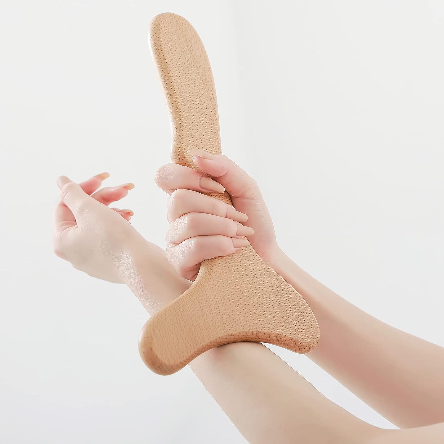 Komogir Wood Therapy Massage Tool Wooden Lymphatic Drainage Massager Body Sculpting Tools for Maderoterapy,Gua Sha,Muscle Release-11 * 6inches - Image 3
