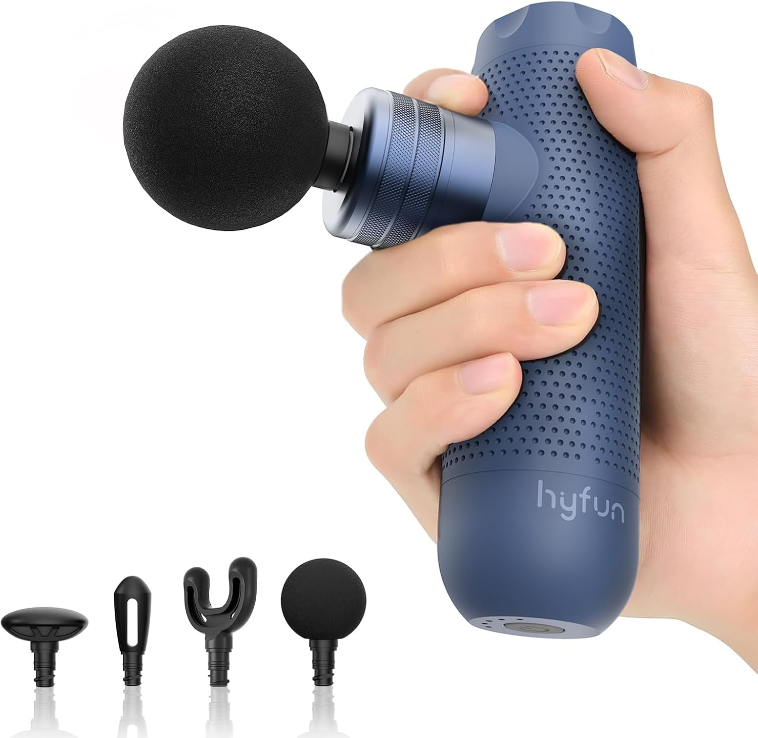 N1 Super Mini Massage Gun, Ultra-Compact Deep Tissue Massage Gun, Portable Travel Handheld Massager, Men & Women Muscle Recovery, Percussion Massager Quiet for Home, Gym, Office, Blue