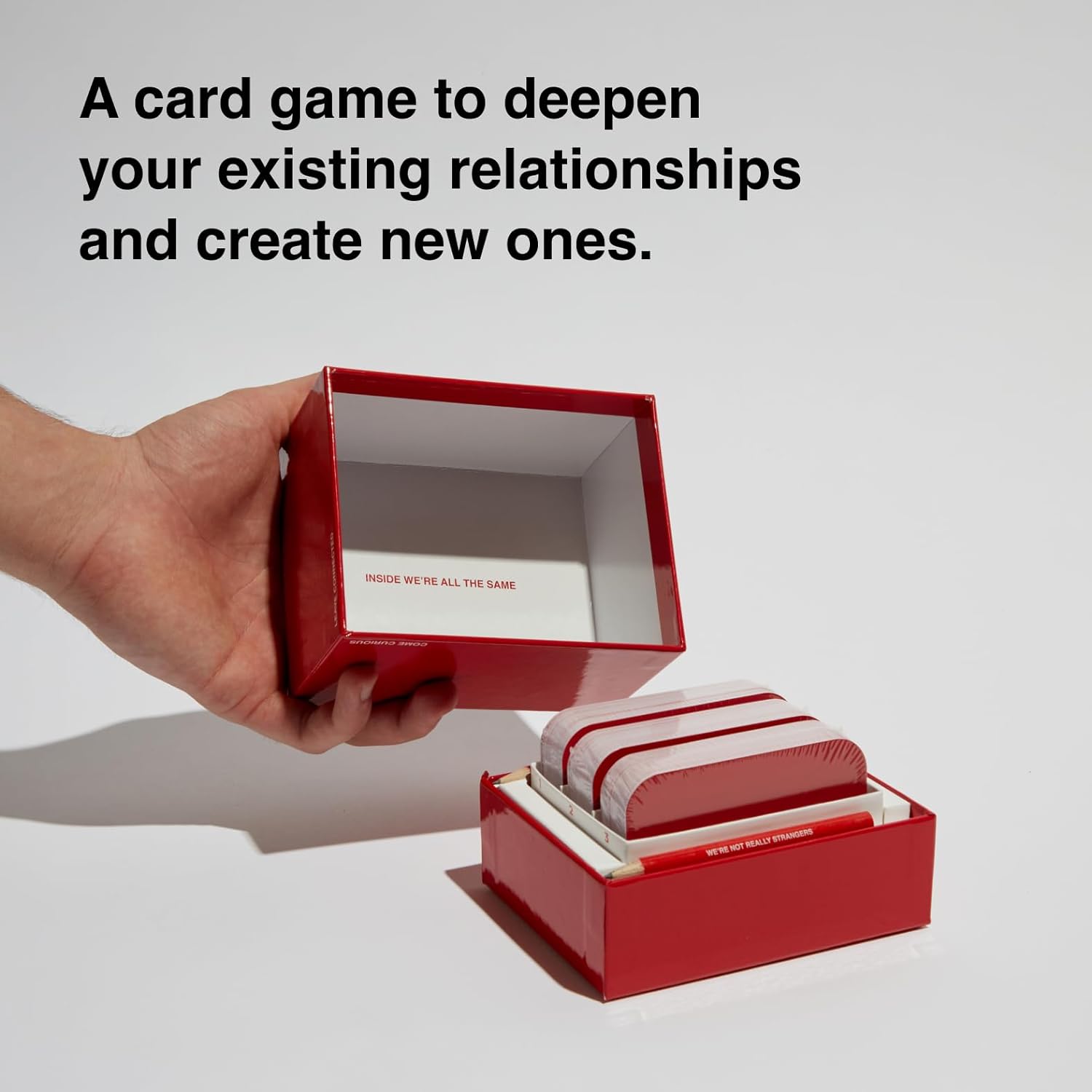 WE'RE NOT REALLY STRANGERS Card Game, Conversation Card Game for Adults | 150 Cards for Adults, Teens, Couples, & Strangers - Icebreaker Questions for Game Night or Date Night, Ages 15+, 2-6 Players - Image 3