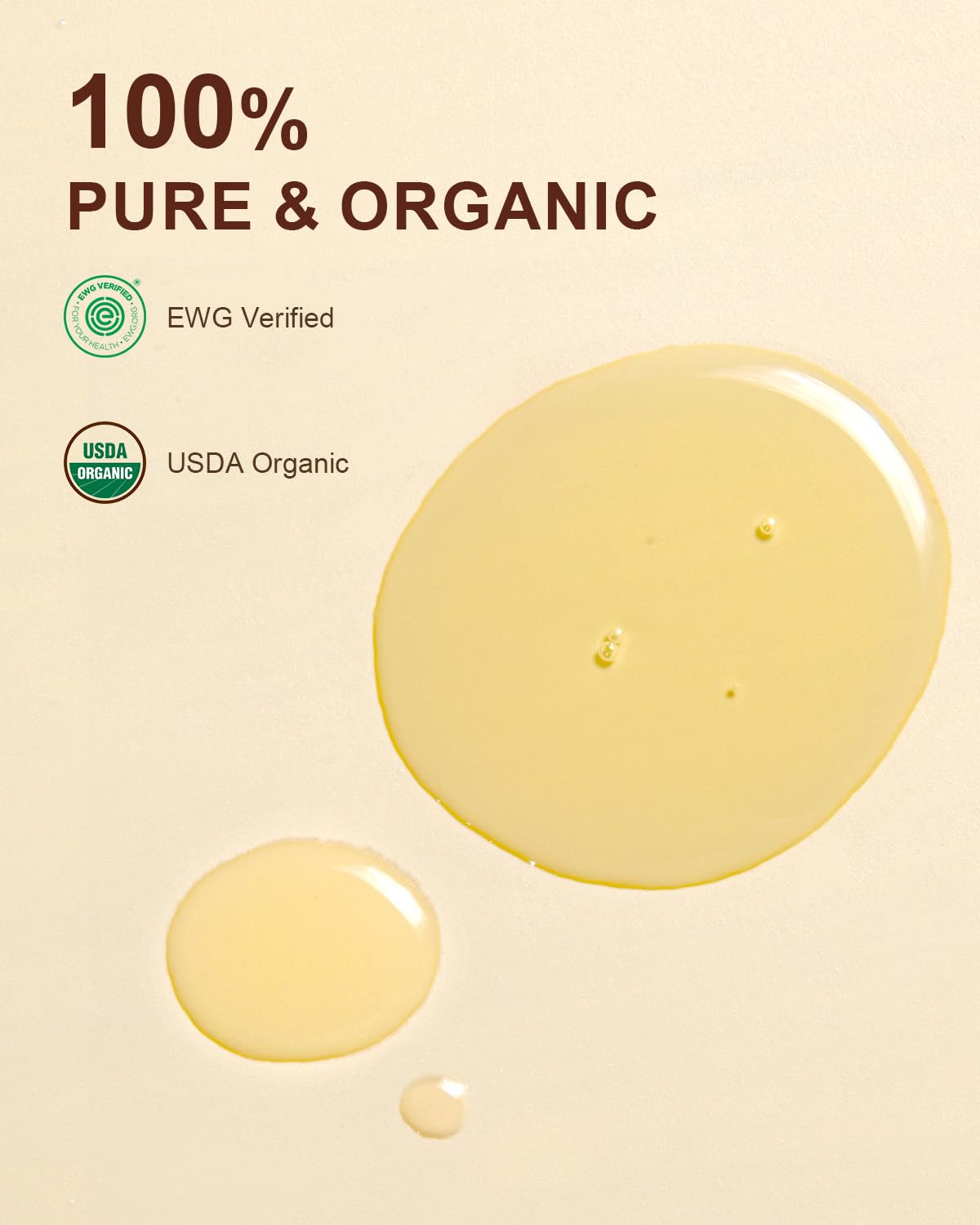 Yoken 32 fl oz (EWG Verified) 100% Pure Jojoba Carrier Oil - Unrefined, Hexane-Free, Cold Pressed for Skin, Face, Hair, Nails, and Massage | Body Oil For Women After Shower Unscented Carrier Massage Moisturizer Hydrating Nourishing Essential Oil Mixing - Image 2