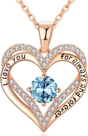 18K Rose Gold Necklaces for Women B...
