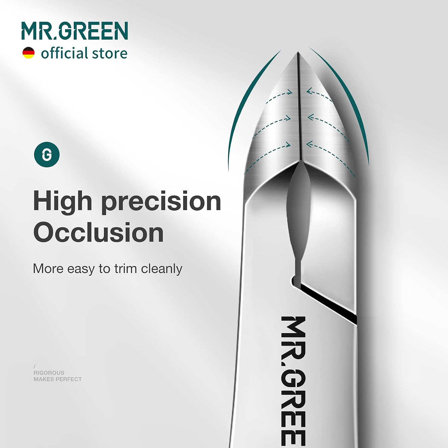 MR.GREEN Cuticle Nippers Nail Manicure Scissors Cuticle Clippers Trimmer Dead Skin Remover Stainless Steel Cutters Beauty Tool With Pusher (Mr-1028) - Image 3