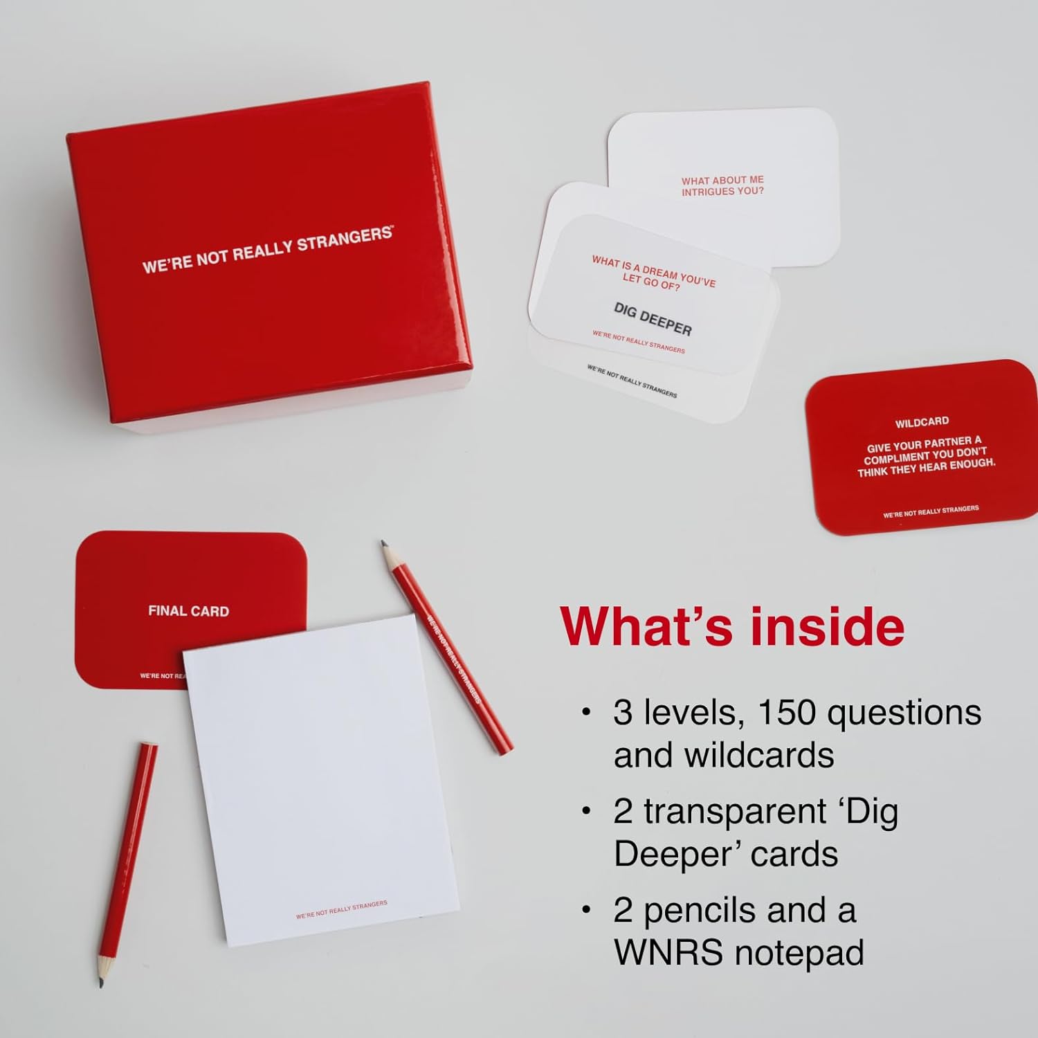 WE'RE NOT REALLY STRANGERS Card Game, Conversation Card Game for Adults | 150 Cards for Adults, Teens, Couples, & Strangers - Icebreaker Questions for Game Night or Date Night, Ages 15+, 2-6 Players - Image 4