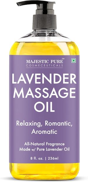 Majestic Pure Lavender Massage Oil,...