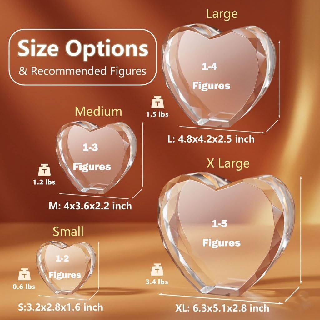 3D Crystal Photo, Personalized Gifts for Mom, Women, Wife, Her, Him, Men, Husband, Grandma, Customized Gifts with You Own Photo for Mothers Day Engagement Anniversay Birthday Christmas Valentines Day - Image 5