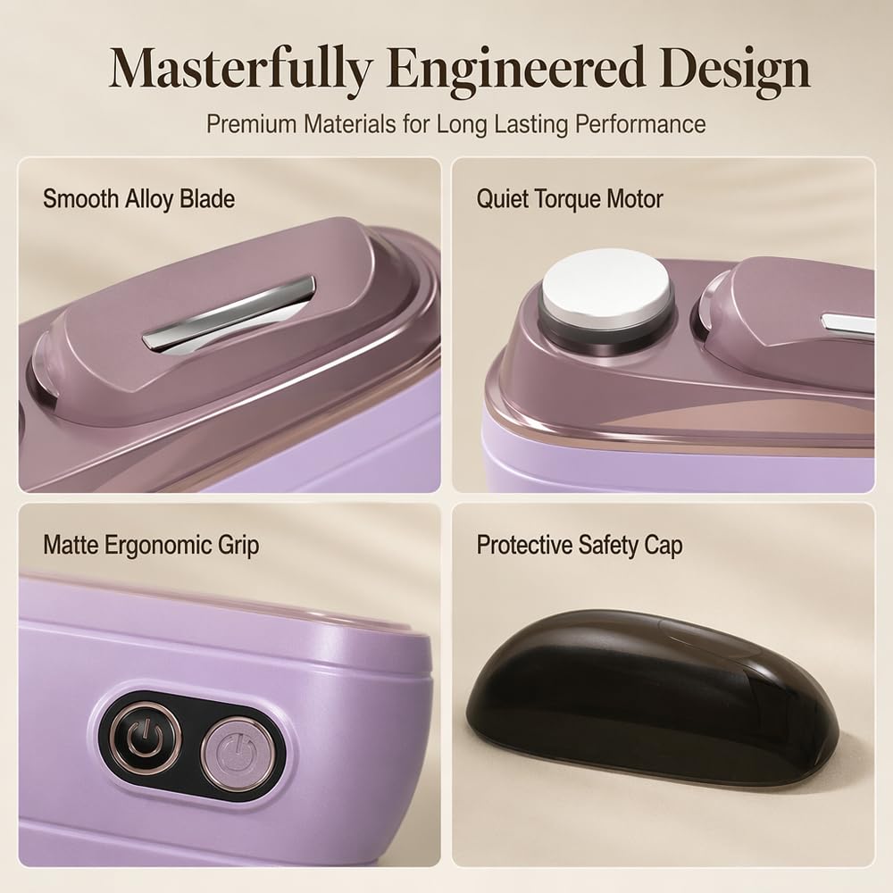 2-in-1 Smart Electric Nail Clipper & Polisher, Rechargeable Automatic Nail Clipper, Automatic Nail Trimmer with Debris Container and LED Light, Nail Grinder for Adults and Seniors, Light Beige, 1PCS - Image 6