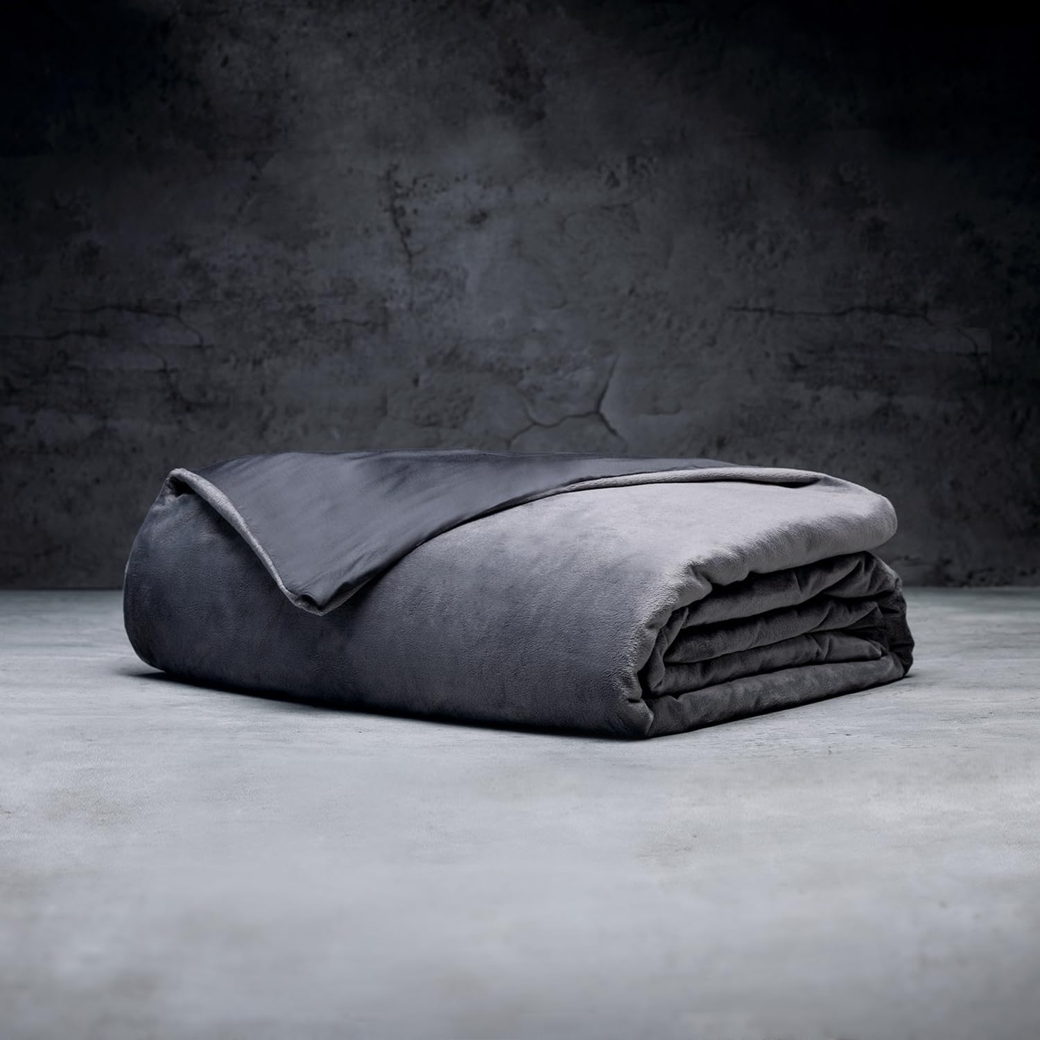 King Size Weighted Blanket | Includes Cool & Cozy Cover | 25 lbs | 90"x80" | Grey | The Best Weighted Blanket