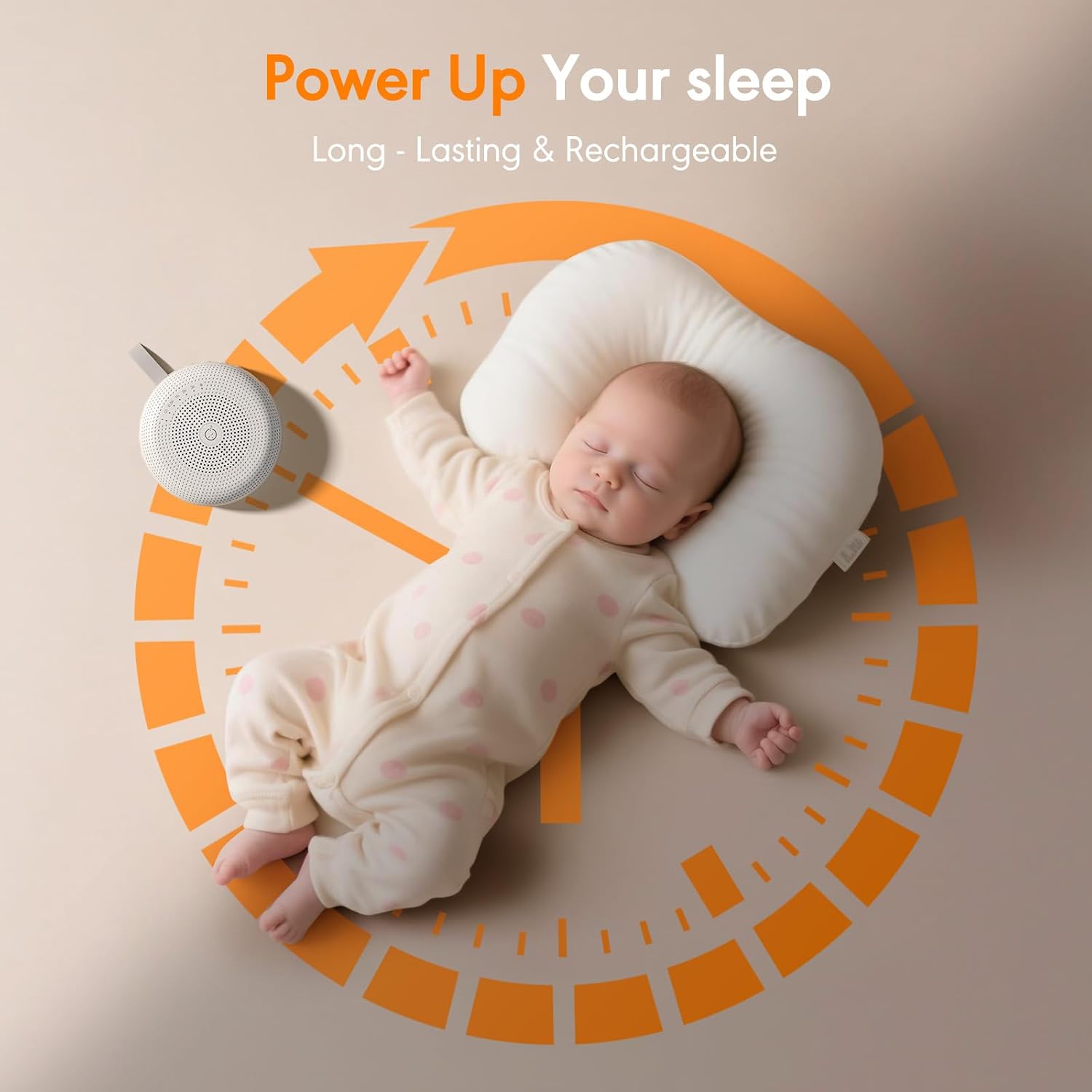 White Noise Machine for Baby Adult, Portable Sound Machine with 33 Soothing Sounds, Timer & Memory Function for Sleep, Travel, Nursery, Office and Home - Image 7