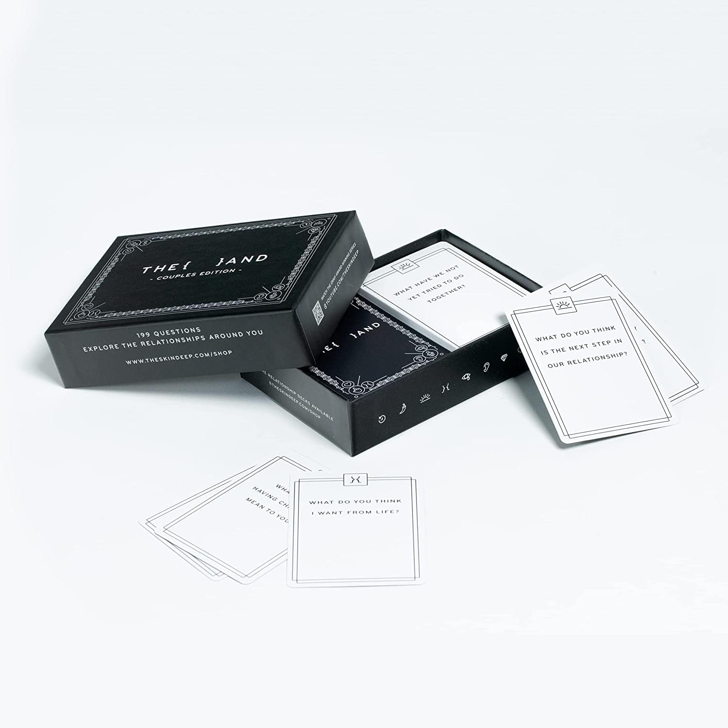 {THE AND} Couples Edition - 199 Meaningful Conversation Cards for Couples - Questions to Deepen Connection & Build Relationships - Date Night Card Game for Adults By The Skin Deep - Image 5