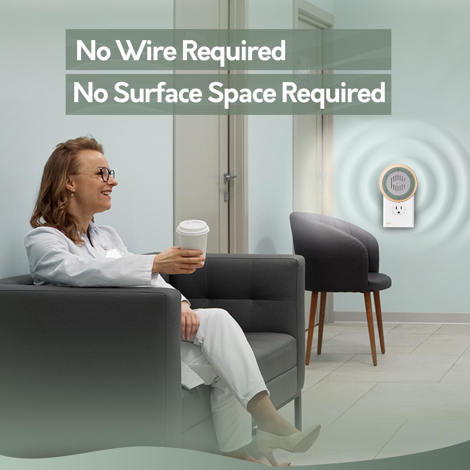 (3 Pack) Calm Me White Noise Machine for Office Privacy & Noise Canceling, Plug in Wall Sound Machine for Therapy Office Used in Hospitals Clinics & Spas, 20 Soothing Natural Sounds, Compact Design. - Image 3
