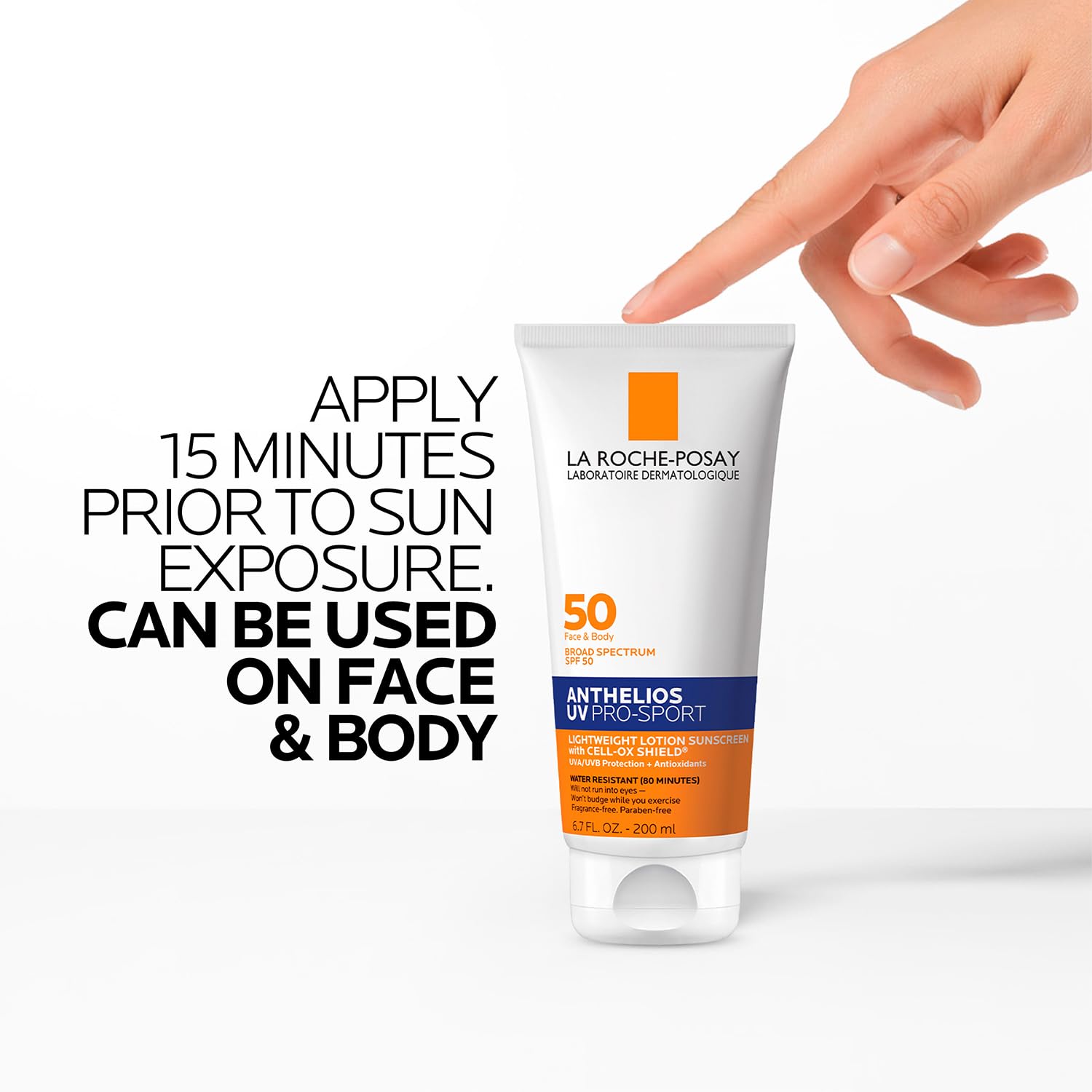 La Roche-Posay Anthelios UV Pro-Sport Sunscreen for Face & Body, Water & Sweat Resistant, Invisible Broad Spectrum Sunscreen, Lightweight & Breathable Skin Sun Protection - Image 9
