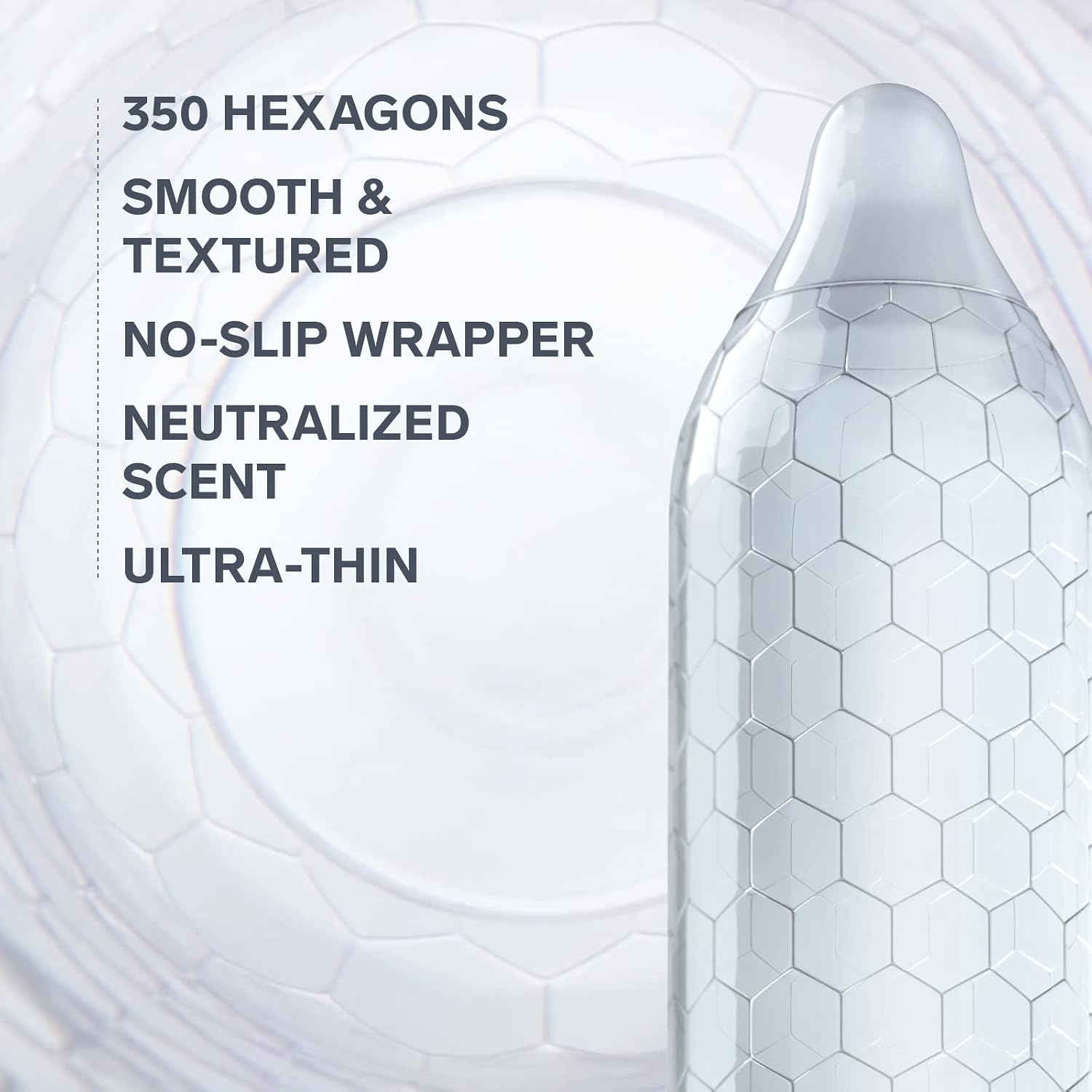 LELO HEX Respect XL - Extra Large Condoms, Increased Strength, 36 Pack | This ultra thin condom offers increased strength without reducing sensation, for comfortable, reliable protection. - Image 2