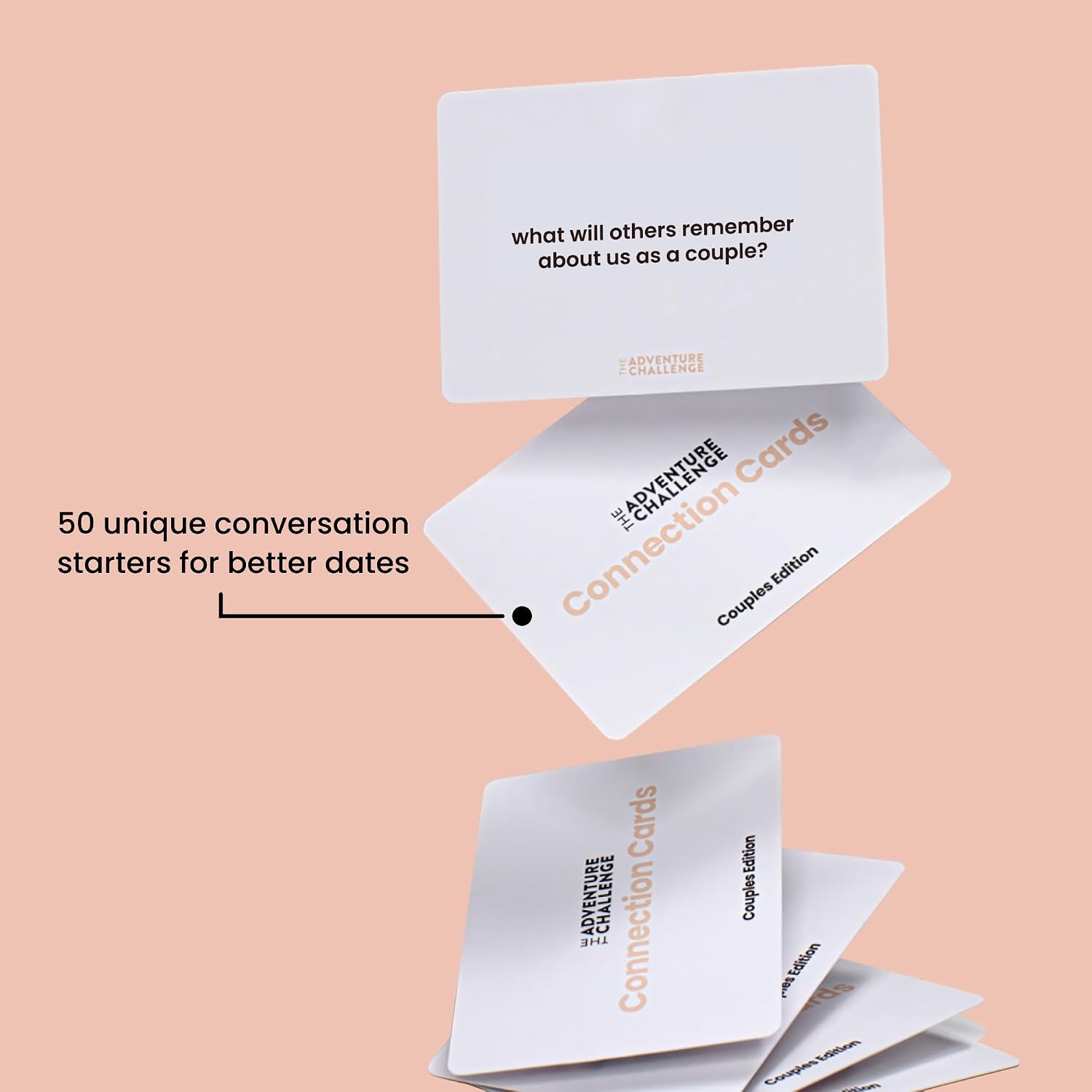 Couples Connection Cards - 50 Conversation Starters for Couples | Meaningful Conversation Starters For Couples, The Adventure Challenge Couples Cards, Wedding Gift For Partners - Image 3