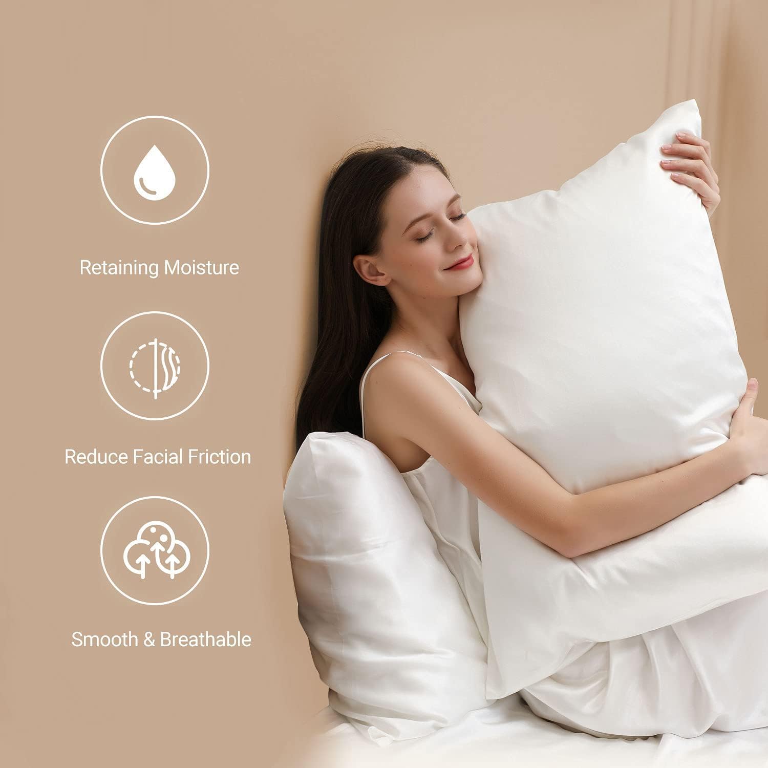 ZIMASILK 22 Momme 100% Silk Pillowcase for Hair and Skin, Pink, Queen | Pure Mulberry Silk Pillow Cases, Grade 6A Luxury, Hidden Zipper, Soft & Smooth, Gift Box, 1pc (Queen 20"x30") - Image 5
