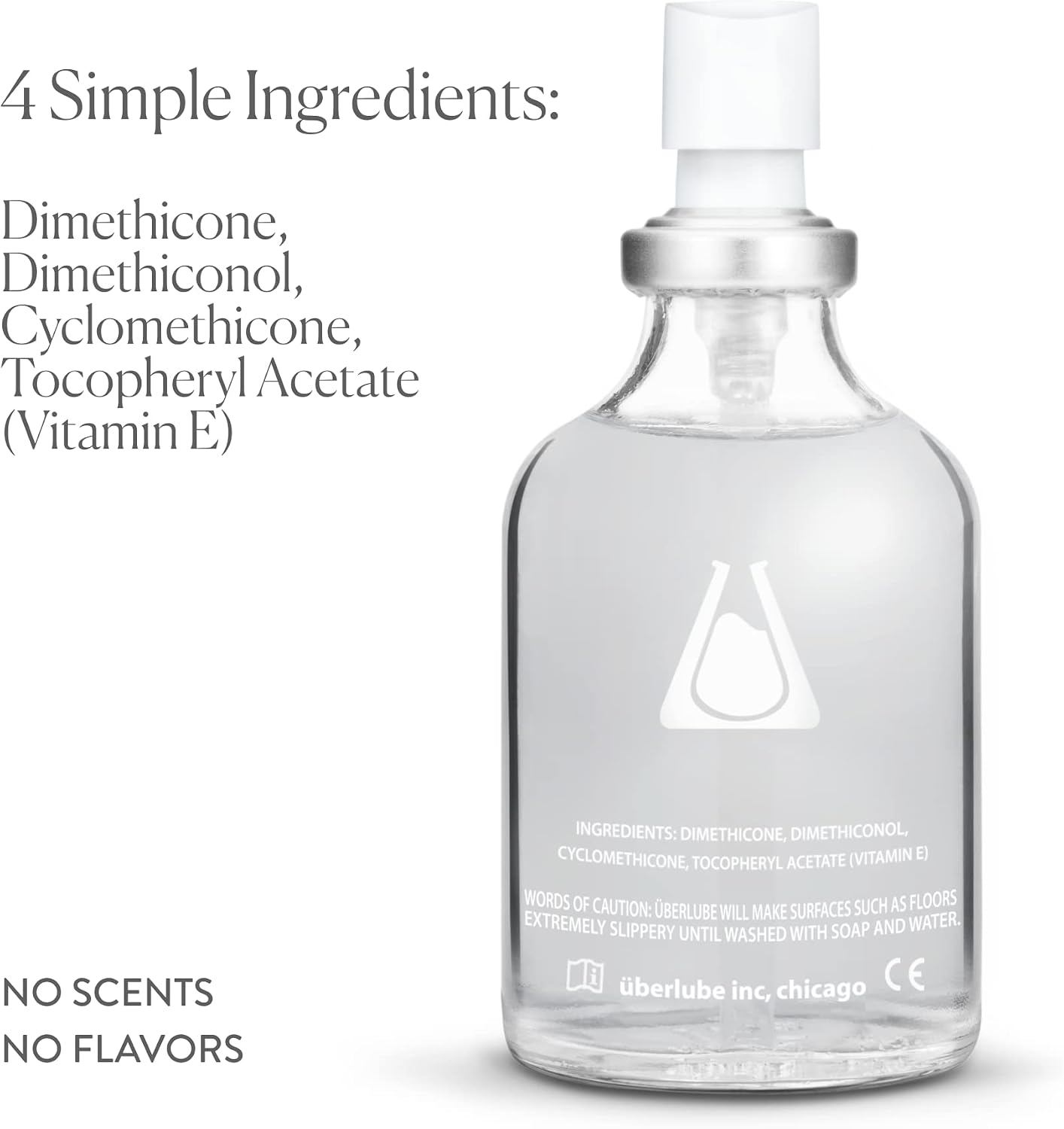 Uberlube Premium Silicone Lube - Unscented and Ultra Smooth (55 ml) | Long Lasting Lube, Vitamin E, Waterproof, Personal Lubricant for Privacy & Toys, Vaginal & Anal Use, OBGYN Recommended - Image 6