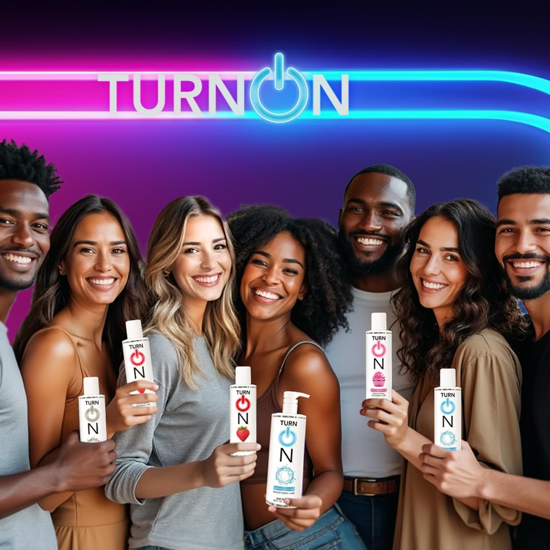Turn On Silicone-Based Premium Personal Lubricant | Long Lasting Performance, Ultra Slick & Silky Smooth, Condom Safe Lube for Men, Women, and Couples, 8 fl oz - Image 5