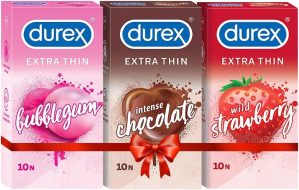 Durex Extra Thin Flavoured Condoms,...