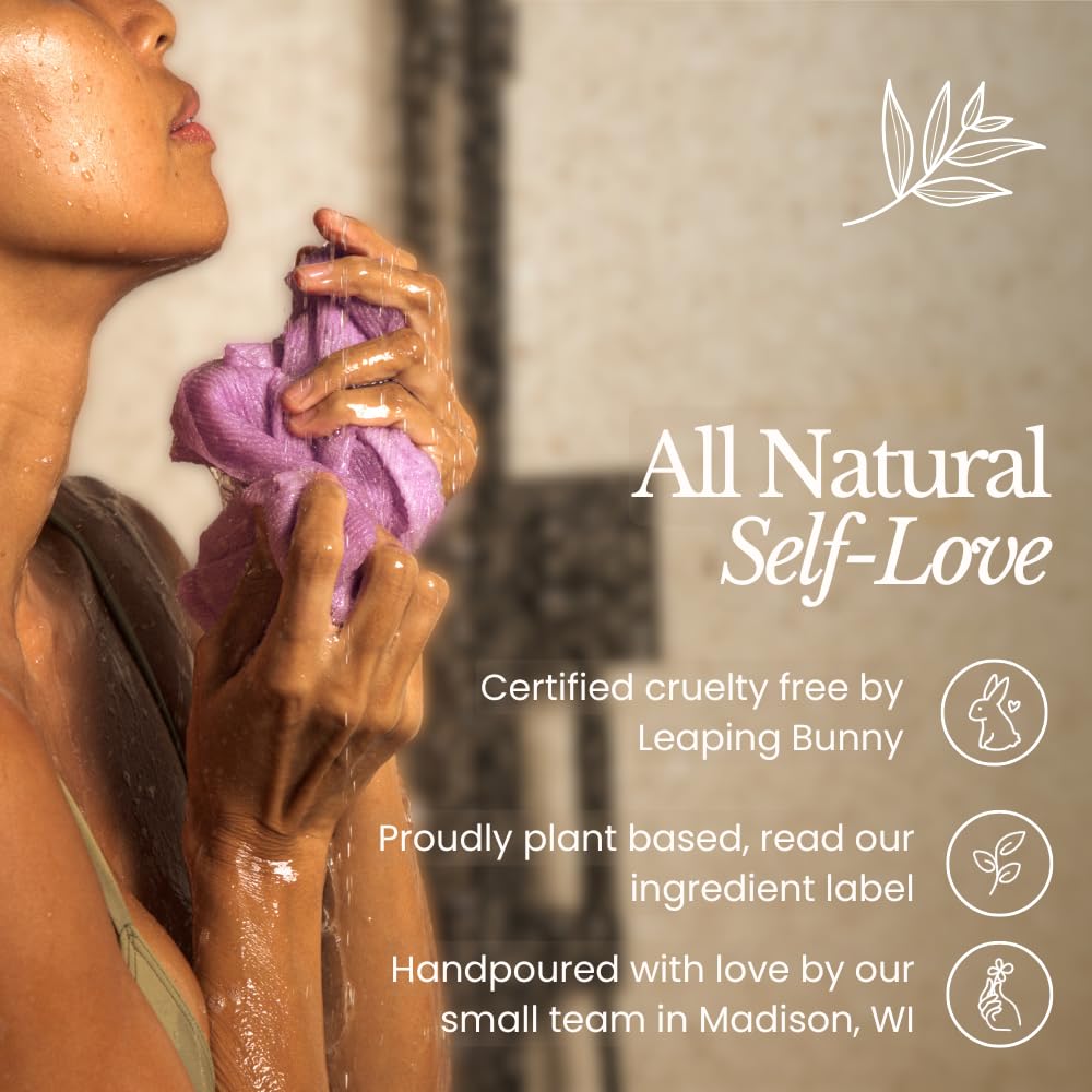 Bare Botanics Coconut Coffee Body Scrub 24oz | Made in Madison, WI | All Natural Sea Salt Exfoliator w/ Skin Loving Moisturizers | Vegan & Cruelty Free | Gift Ready Packaging w/ a Cute Wooden Spoon | All Natural, Non Toxic, Vegan and Cruelty Free | Handpoured in Madison, WI | Ready to Gift | Comes with Cute Wooden Spoon - Image 9