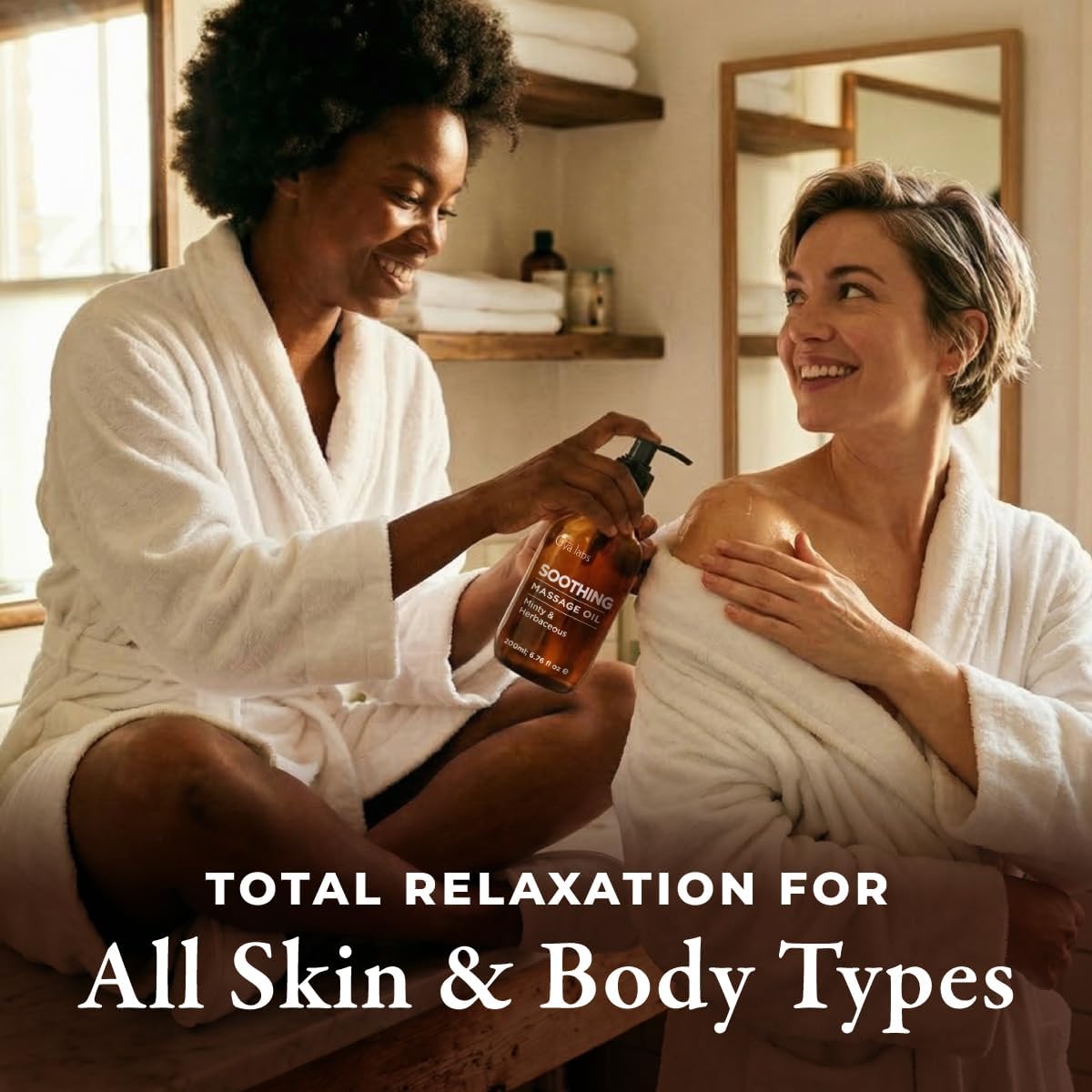 Gya Labs Soothing Massage Oil - 6.76 Fl Oz - Eases Tension and Comforts Tired Muscles for Relaxation, Soothing Massage Oil Hydrates Skin - Non-Greasy Formula, Non-GMO and Cruelty-Free - Image 7