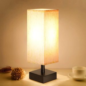 aooshine Small Bedside Table Lamp f...